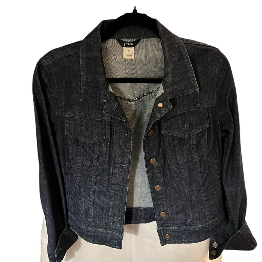 J. Crew Women's Dark Blue Denim Jacket